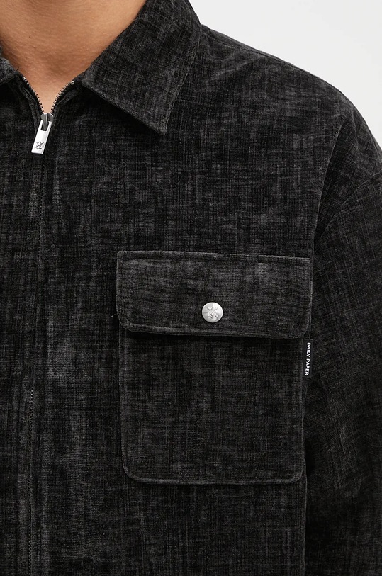 Daily Paper camicia Hakim Velvet Longsleeve nero 2421090