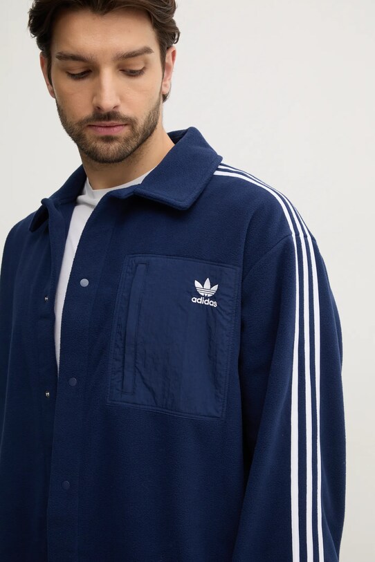 Флисовая рубашка adidas Originals тёмно-синий IX5217