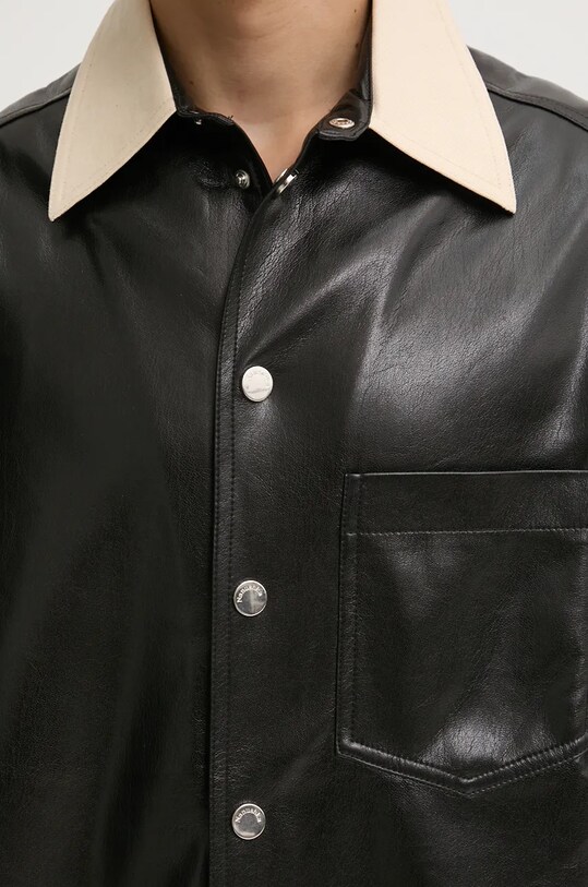 Рубашка Nanushka AKSEL NM24PFSH01999 чёрный AW24