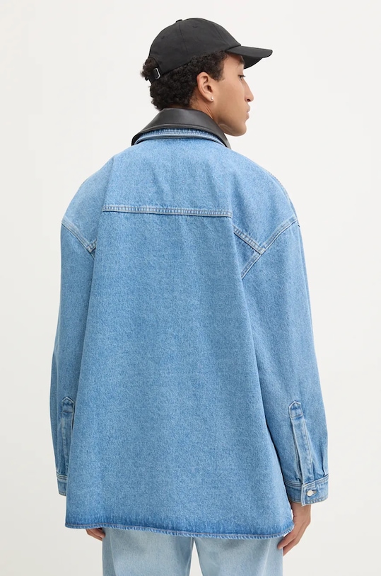 Odzież Nanushka koszula jeansowa BEAUX NU24PFJK00553 niebieski