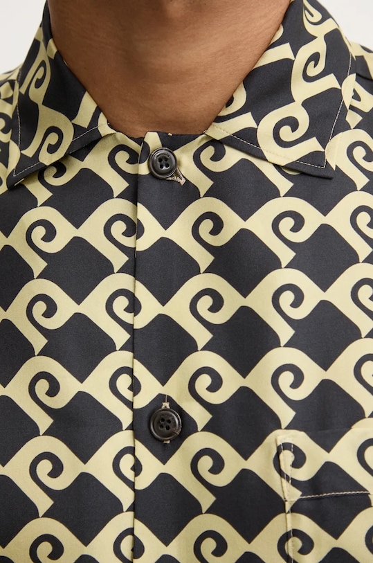 Копринена риза Nanushka MAXTON NM24PFSH06298 черен AW24