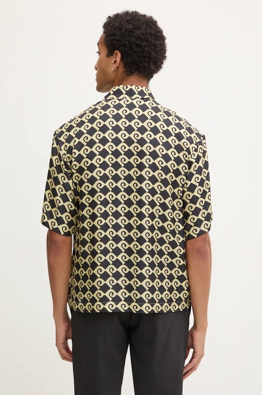 Копринена риза Nanushka MAXTON черен NM24PFSH06298