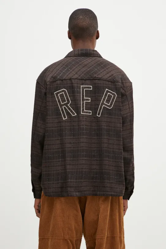 Košulja Represent Rep Flannel Shirt relaxed smeđa MLM2158.064