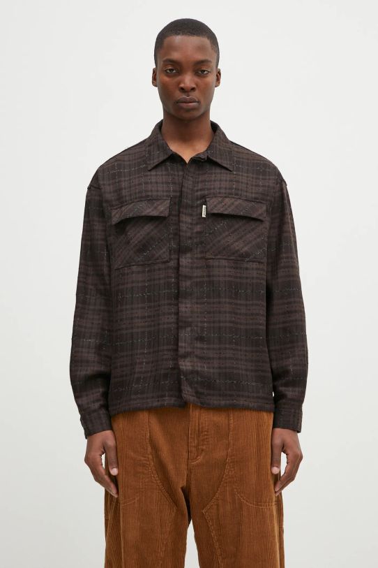 Clothing Represent shirt Rep Flannel Shirt MLM2158.064 brown