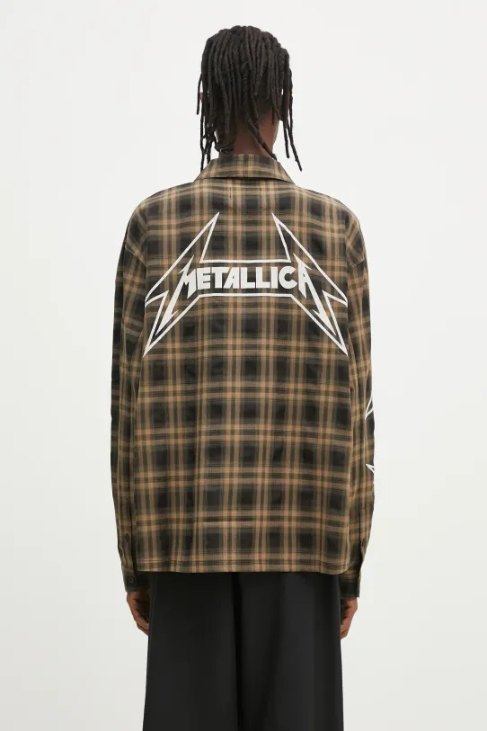 Košulja Represent Metallica Longsleeve Shirt regular smeđa MLM248.289