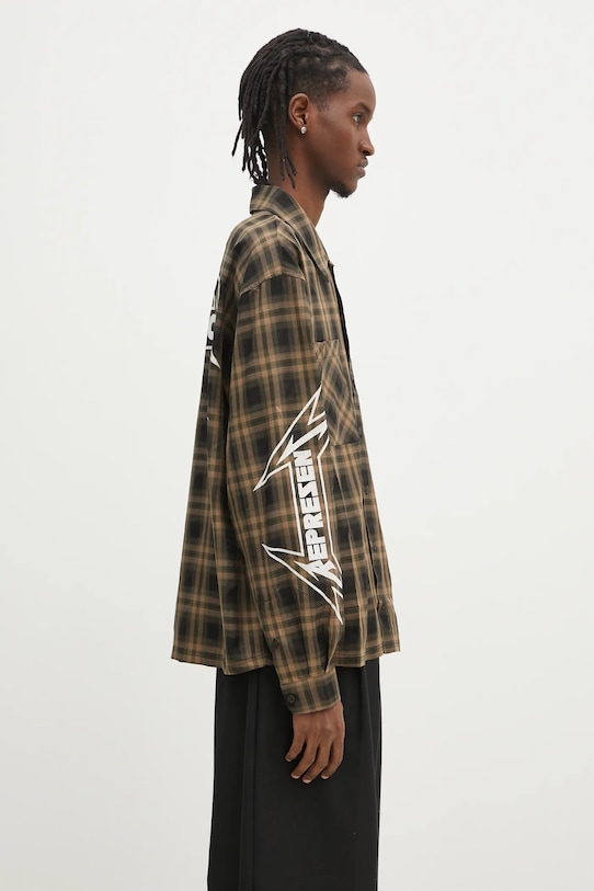 Košulja Represent Metallica Longsleeve Shirt smeđa MLM248.289