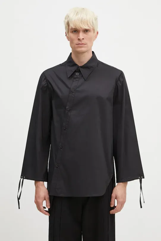 Andersson Bell koszula Bouquet Asymmetric Shirt gładkie czarny atb1138m