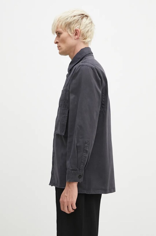 Bavlnená košeľa A-COLD-WALL* Reverse ACWMSH144 sivá AW24