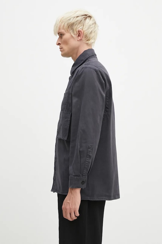 A-COLD-WALL* cotton shirt Reverse ACWMSH144 gray AW24