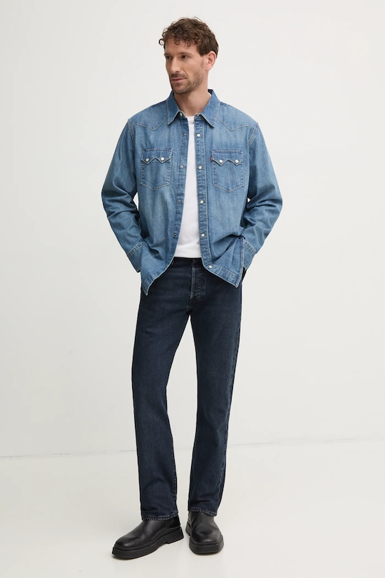Levi's koszula jeansowa A5751 niebieski AW24