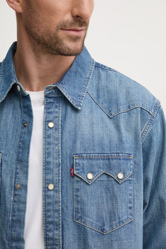 Levi's camasa jeans A5751 albastru