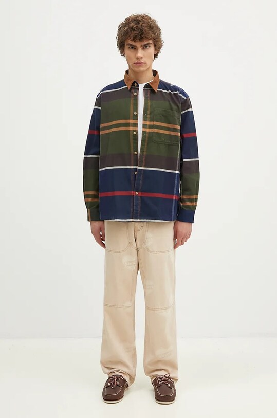 Бавовняна сорочка Barbour Bushlane OS Tartan Shirt MSH5532 барвистий
