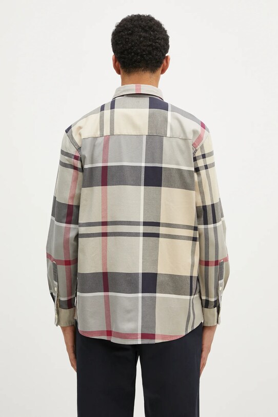 Одежда Хлопковая рубашка Barbour Renford OS Tartan Shirt MSH5514 бежевый