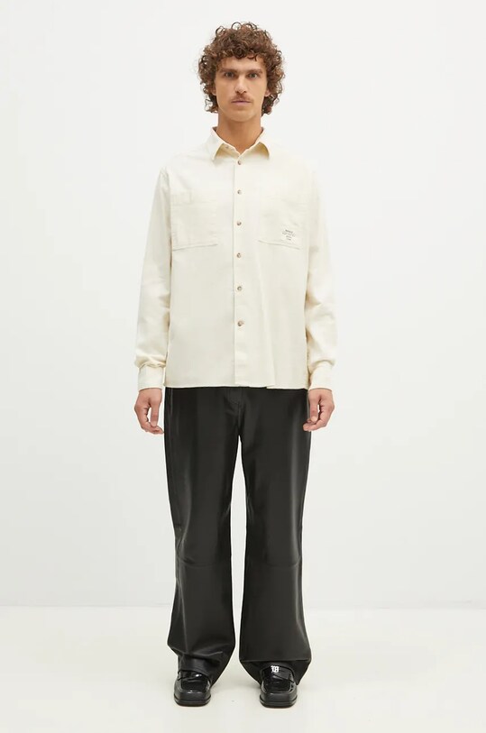 Barbour koszula bawełniana Angelo Relaxed MSH5521 beżowy