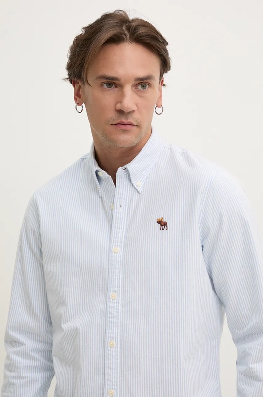 Košeľa Abercrombie & Fitch modrá KI125.4285.104