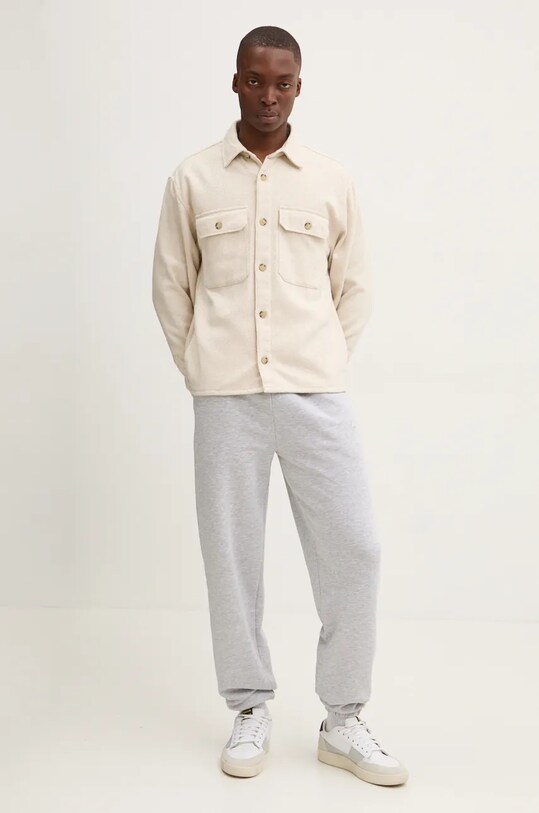 Abercrombie & Fitch camasa KI125.4382.100 bej AW24