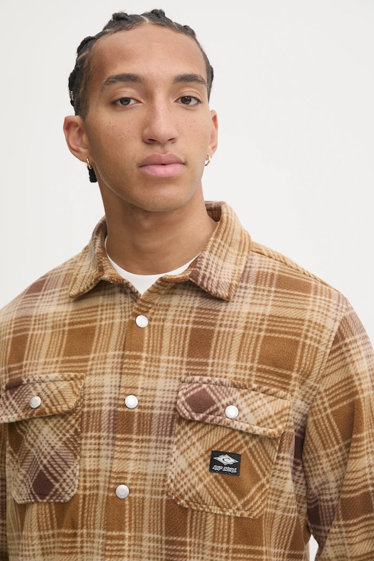 Rip Curl cămașă din lână FUN TIMES maro 03ZMSH