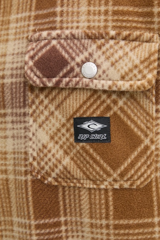 Rip Curl cămașă din lână FUN TIMES 03ZMSH maro