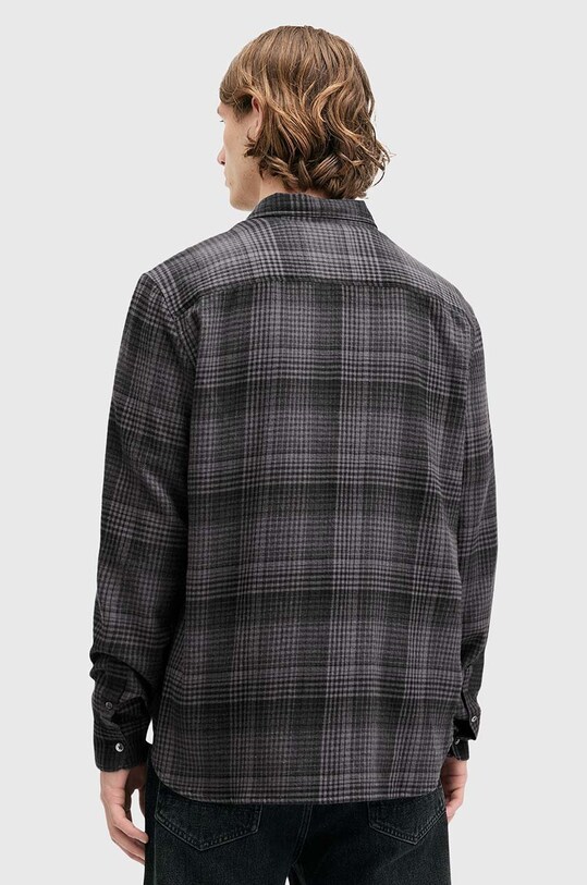 AllSaints koszula bawełniana SONIK LS SHIRT szary M037SB