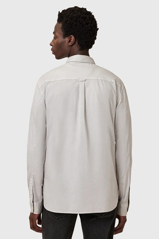 Odzież AllSaints koszula bawełniana HAWTHORNE LS SHIRT M150SB szary