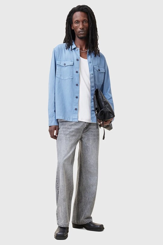 Bavlněná košile AllSaints SPOTTER LS SHIRT M154SB
