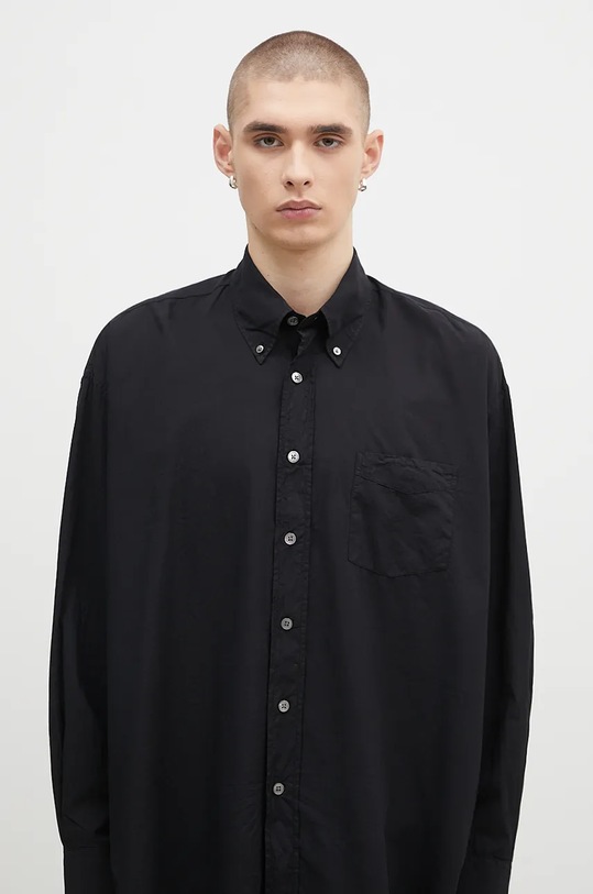 Our Legacy camicia in cotone Borrowed Bd Shirt nero MR192BB