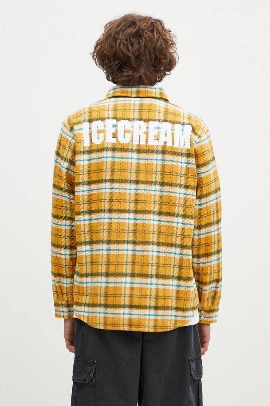 Odjeća Košulja ICECREAM Flannel Overshirt IC24319 zlatna