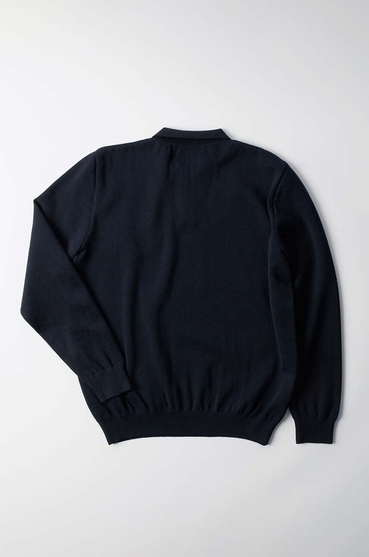 Вълнен пуловер by Parra Flower Blob Knitted Polo Shirt 52226 тъмносин AW24