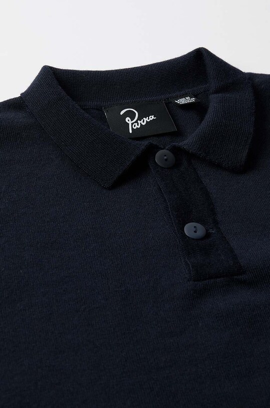 Vlnený sveter by Parra Flower Blob Knitted Polo Shirt 52226