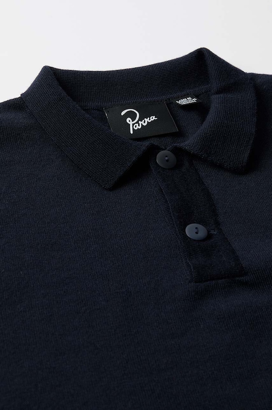 Вълнен пуловер by Parra Flower Blob Knitted Polo Shirt 52226