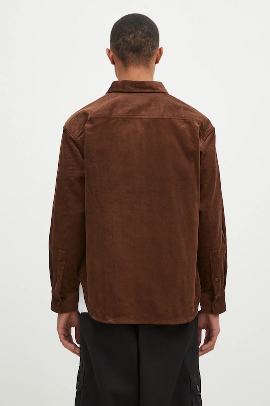Clothing A Bathing Ape corduroy shirt One Point Corduroy Longsleeve 1K80131309 brown