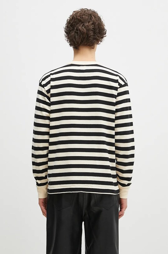 Odjeća Pamučna majica dugih rukava Human Made Striped Longsleeve HM28CS039 bež