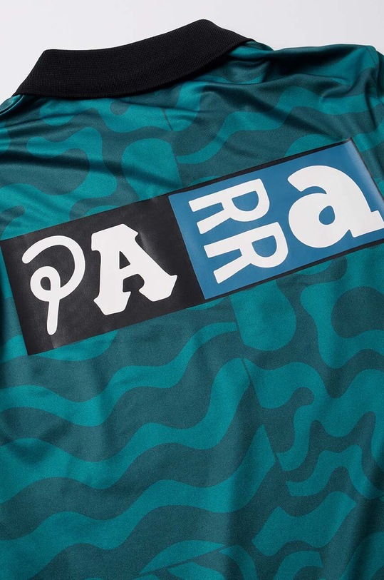 Clothing by Parra polo shirt Sports Flage Polo Shirt 52102 turquoise