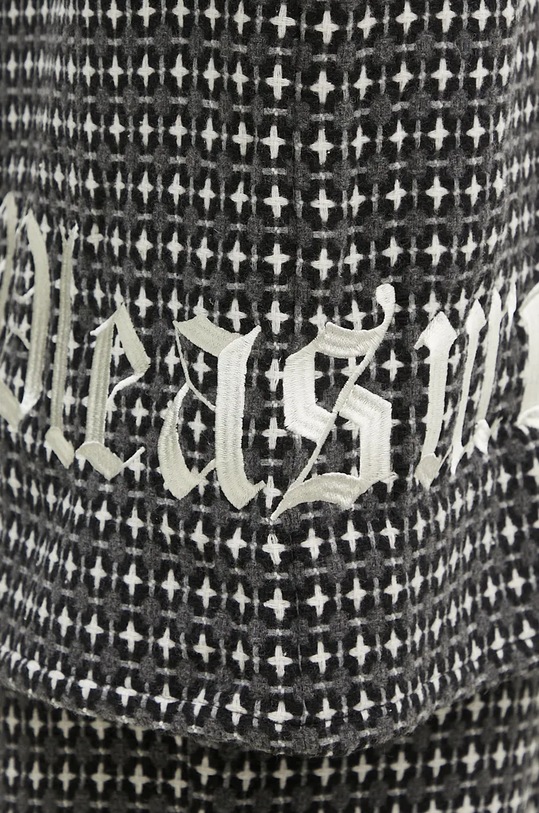 Košile s příměsí vlny PLEASURES Cross Work Shirt šedá P24F036