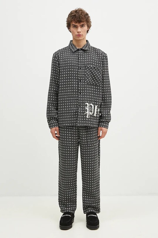 Košile s příměsí vlny PLEASURES Cross Work Shirt P24F036