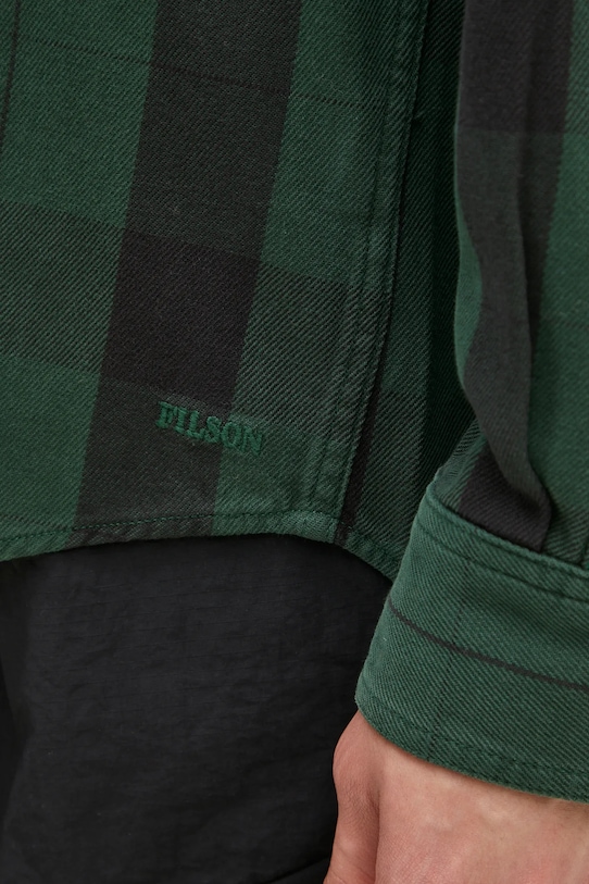 Filson camasa din bumbac Vintage Alaskan Guide Shirt verde FMCAM0013