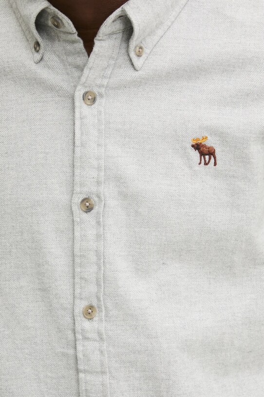Abercrombie & Fitch camasa din bumbac KI125.4326.110 gri