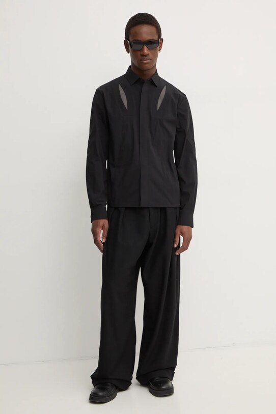 Clothing Heliot Emil shirt AW24.M.05.058.BLK01 black