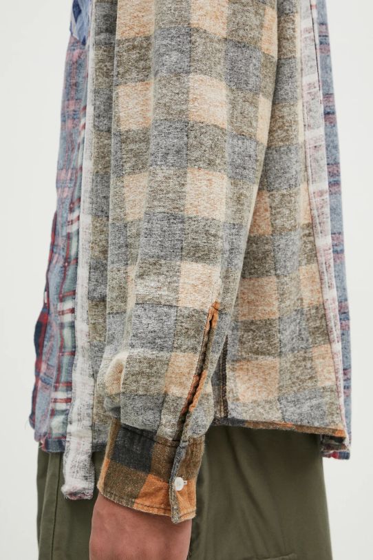 Βαμβακερό πουκάμισο Needles I.O. Flannel Shirt -> 7 Cuts Shirt πολύχρωμο PU358