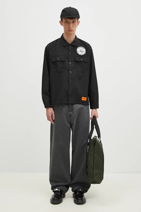 Риза NEIGHBORHOOD ClaSSic Work Shirt Longsleeve 242TSNH.SHM01 черен