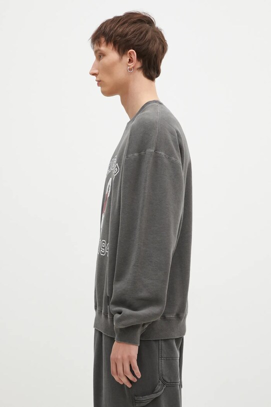 NEIGHBORHOOD felpa in cotone Pigment Dyed Sweat Shirt Longsleeve 242UNNH.CSM01 grigio AW24