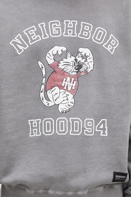 Бавовняна кофта NEIGHBORHOOD Pigment Dyed Sweat Shirt Longsleeve сірий 242UNNH.CSM01