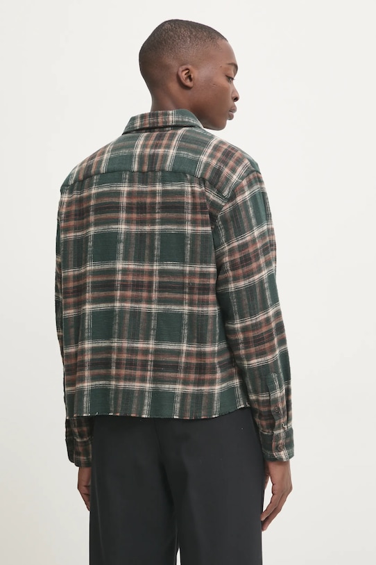 Oblečení Bavlněná košile Abercrombie & Fitch KI125.4292.308 zelená