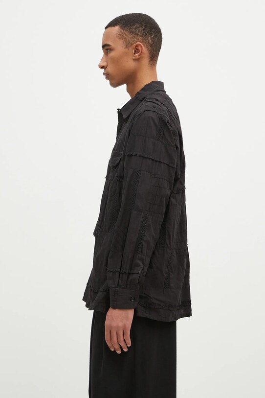 Бавовняна сорочка Engineered Garments Classic Shirt 24F1A005.SW019 чорний AW24