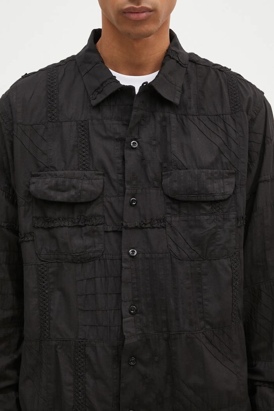 Engineered Garments cotton shirt Classic Shirt black 24F1A005.SW019