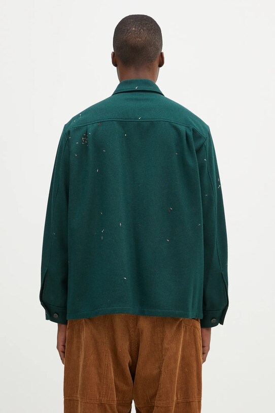 Clothing Undercover wool shirt UC2D4405.1 green