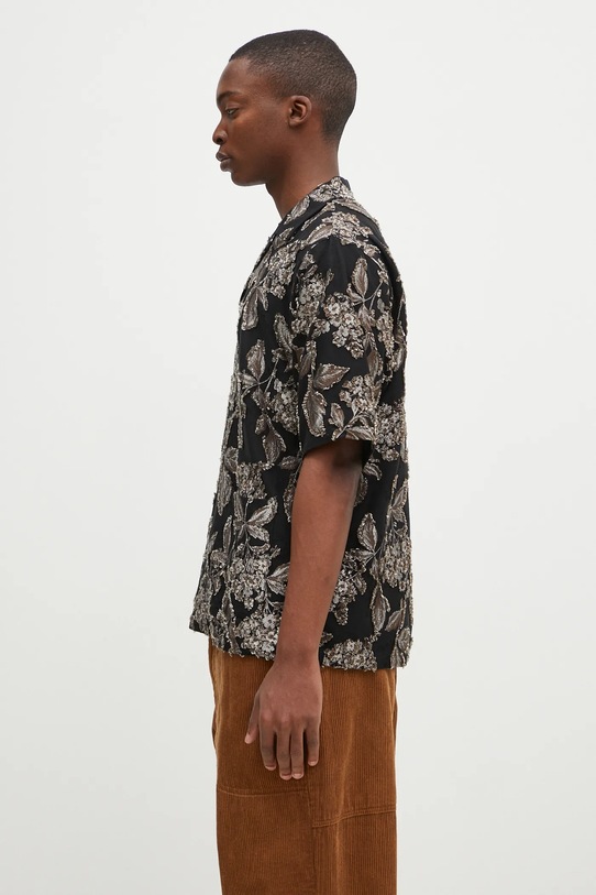 Needles shirt Cabana Shirt PU228 black AW24