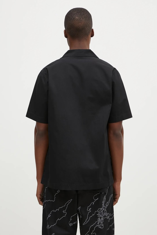 Одежда Хлопковая рубашка Maharishi Dpm: Sparse Bonsai Camo Shirt 5336.BLACK чёрный