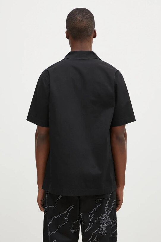 Одежда Хлопковая рубашка Maharishi Dpm: Sparse Bonsai Camo Shirt 5336.BLACK чёрный