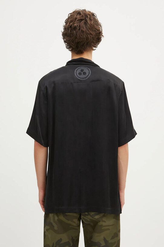 Ρούχα Πουκάμισο Maharishi Peace Dove Embroidered Shirt 5326.BLACK μαύρο